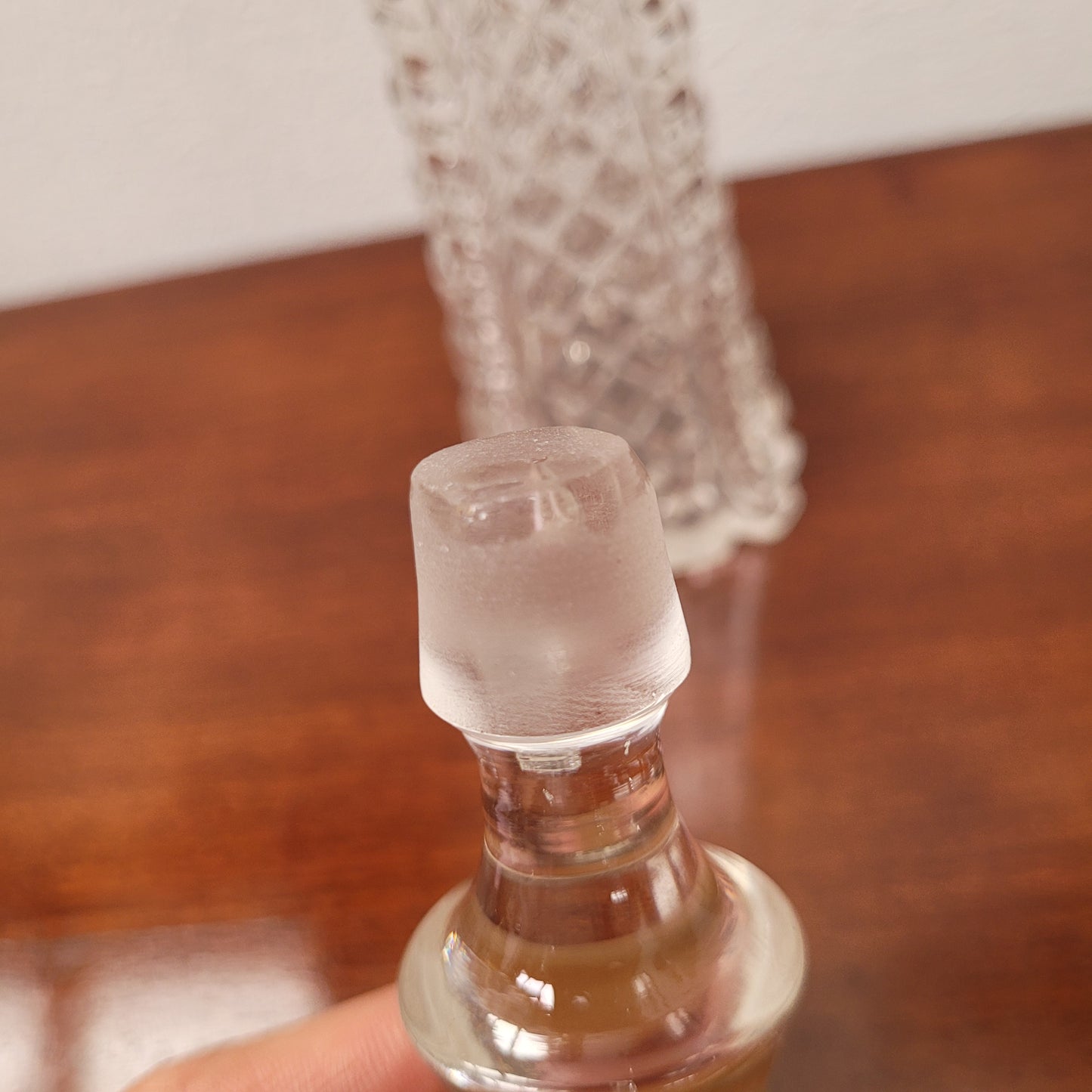Antique English Silver & Glass Perfume Bottle