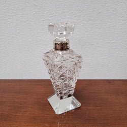 Art Deco London Silver & Cut Crystal Scent Bottle | Antique & Vintage | Moonee Ponds Antiques | Australia Wide Delivery