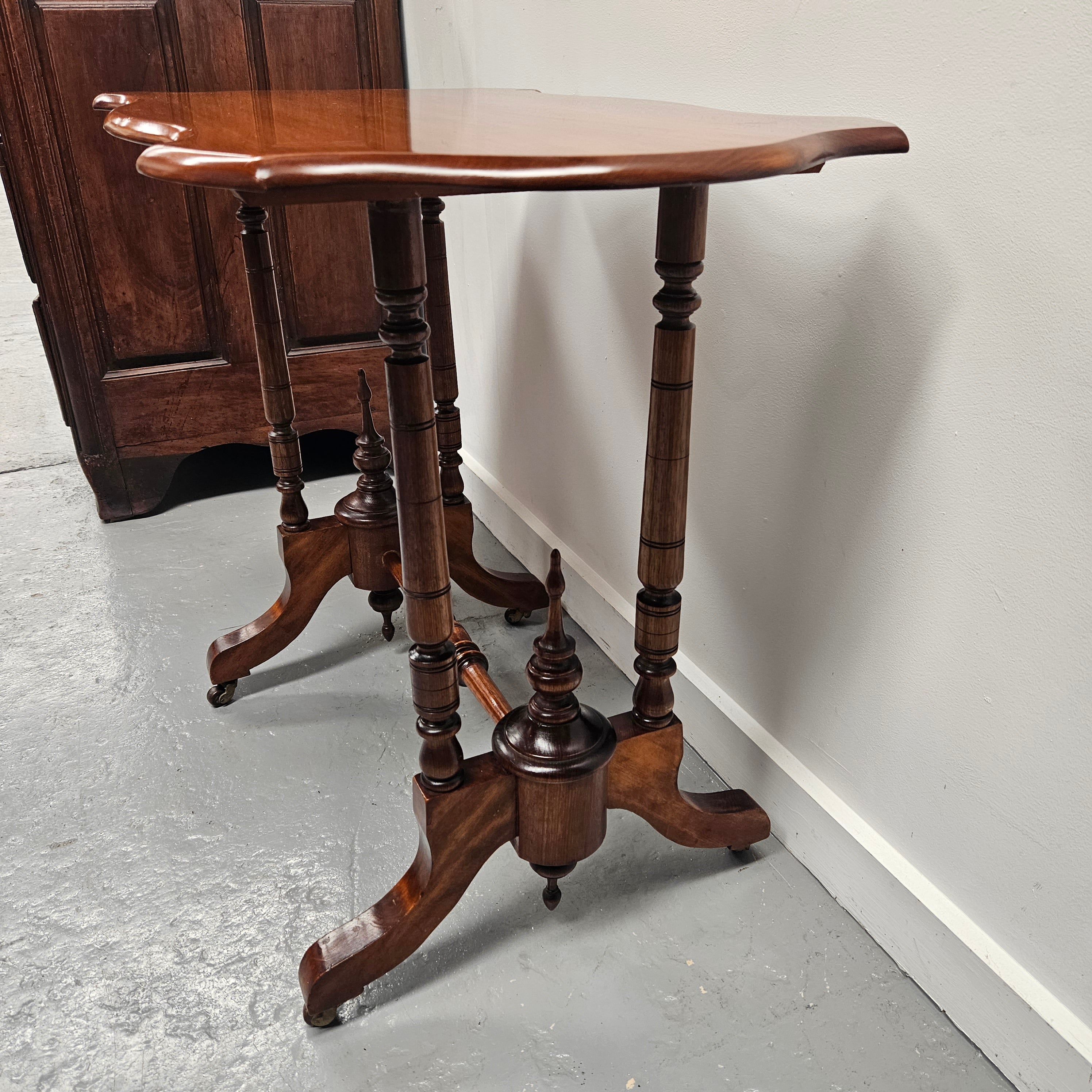 Edwardian Walnut Style Side Table | Antique & Vintage | Moonee Ponds Antiques | Australia Wide Delivery