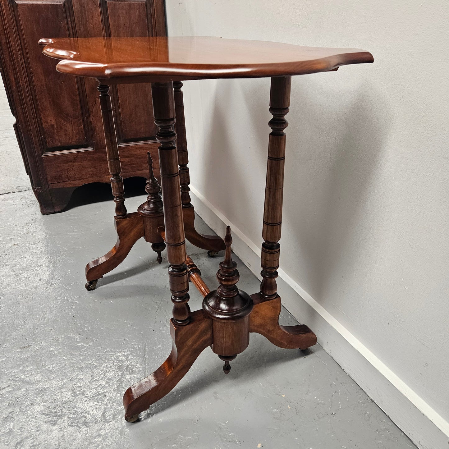 Edwardian Walnut Style Side Table