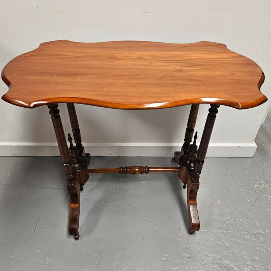 Edwardian Walnut Style Side Table