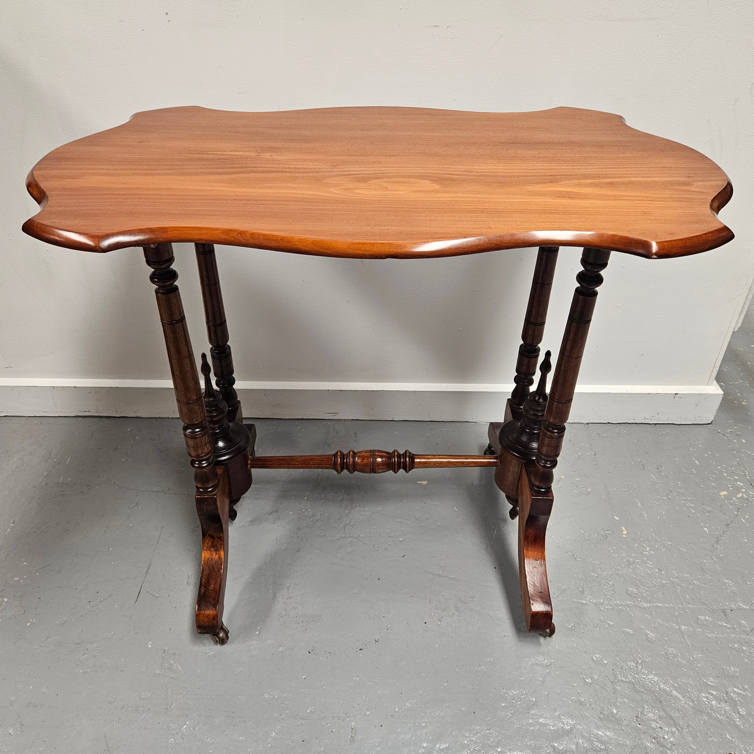 Edwardian Walnut Style Side Table | Antique & Vintage | Moonee Ponds Antiques | Australia Wide Delivery