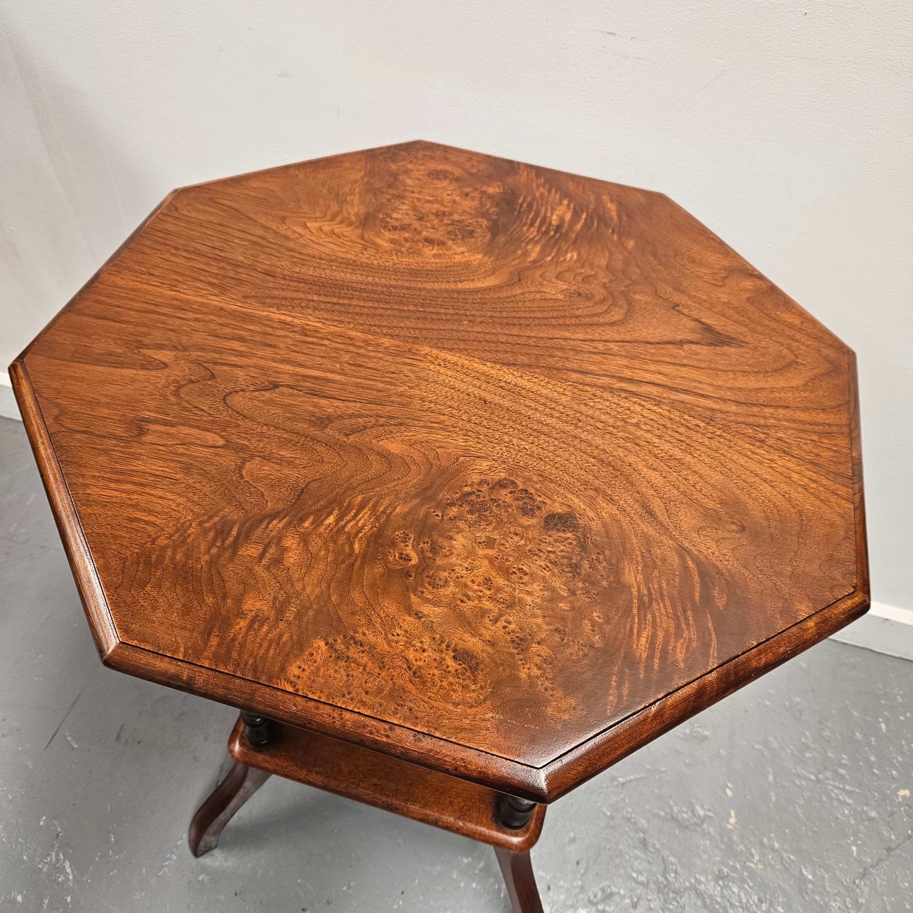 Edwardian Figured Walnut Side Table | Antique & Vintage | Moonee Ponds Antiques | Australia Wide Delivery