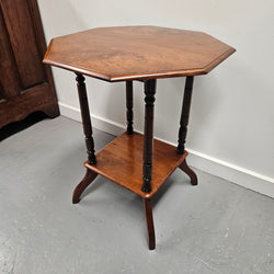 Edwardian Figured Walnut Side Table | Antique & Vintage | Moonee Ponds Antiques | Australia Wide Delivery