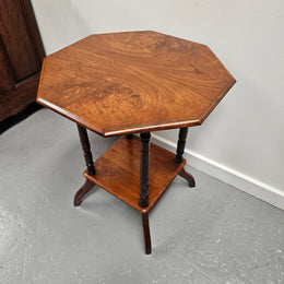 Edwardian Figured Walnut Side Table