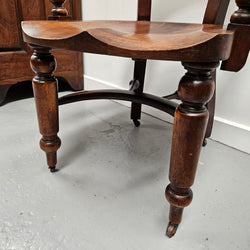 Mahogany Desk/Arm Chair | Antique & Vintage | Moonee Ponds Antiques | Australia Wide Delivery