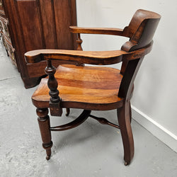 Mahogany Desk/Arm Chair | Antique & Vintage | Moonee Ponds Antiques | Australia Wide Delivery