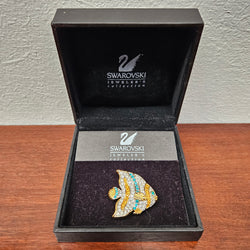 Swarovski Signed Angel Fish Brooch | Antique & Vintage | Moonee Ponds Antiques | Australia Wide Delivery
