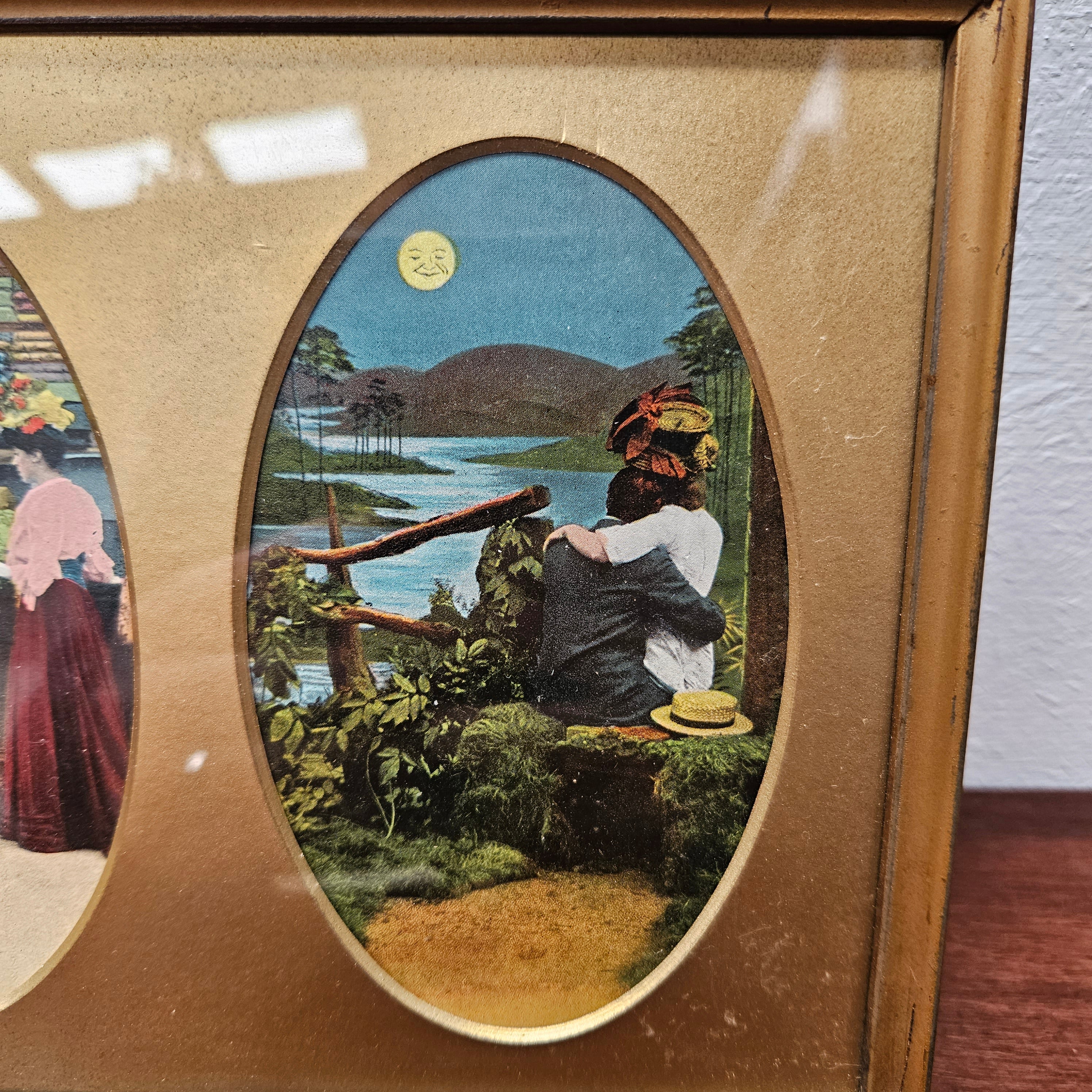 Triple Framed Antique Postcards Circ: 1910 | Antique & Vintage | Moonee Ponds Antiques | Australia Wide Delivery