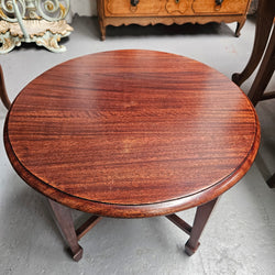 Mahogany Round Coffee Table | Antique & Vintage | Moonee Ponds Antiques | Australia Wide Delivery