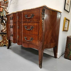 Grand Louis XV Style Marble Top Three Drawer Commode | Antique & Vintage | Moonee Ponds Antiques | Australia Wide Delivery