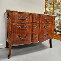 Grand Louis XV Style Marble Top Three Drawer Commode | Antique & Vintage | Moonee Ponds Antiques | Australia Wide Delivery