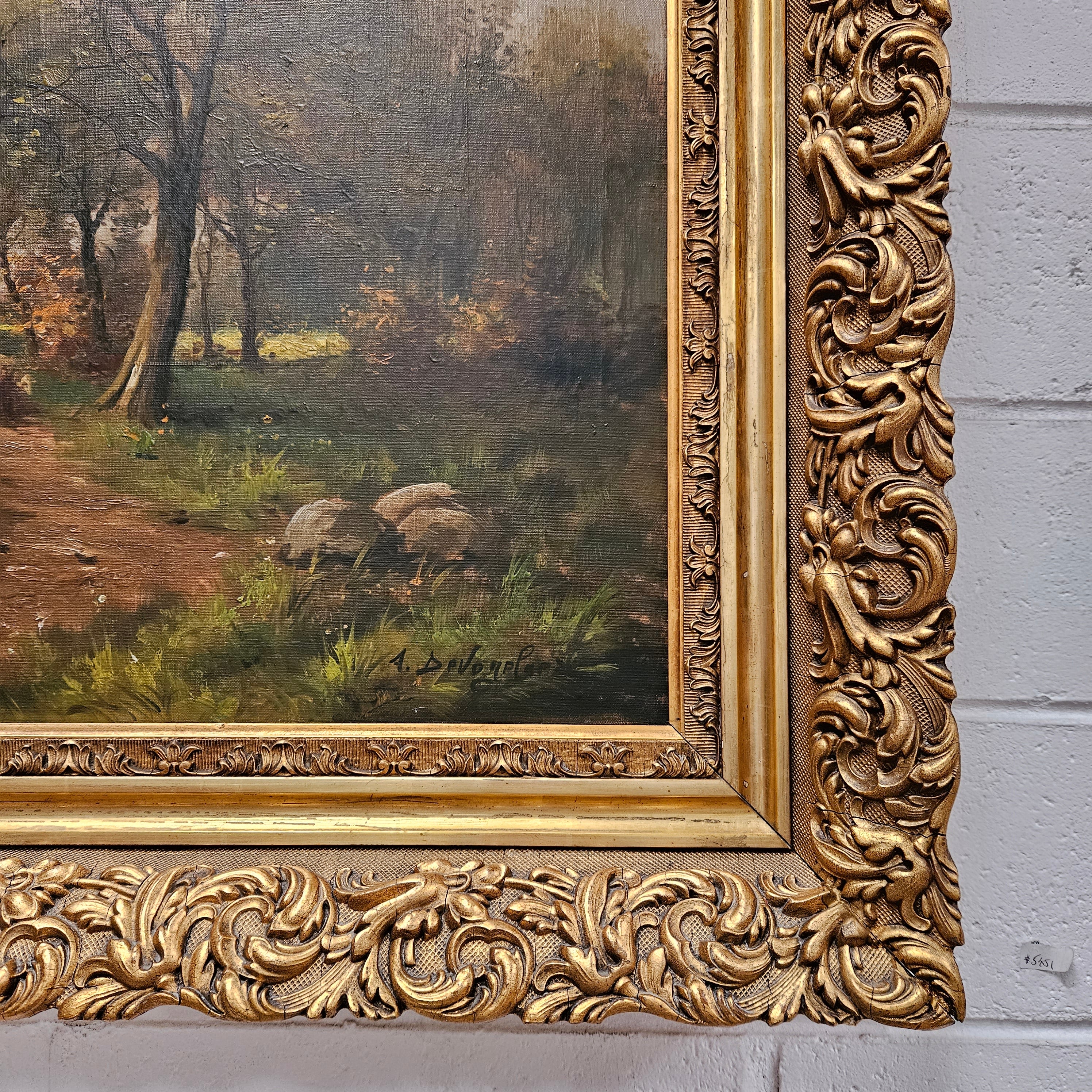 Amazing Oil on Canvas Country Scene Painting