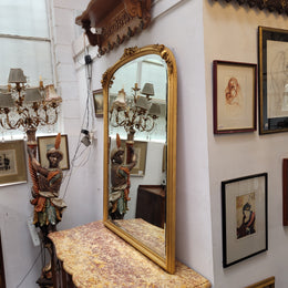 Delightful Large Gilt Mantle Mirror