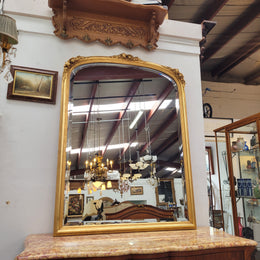 Delightful Large Gilt Mantle Mirror