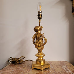 Gorgeous French Antique Gilt Bronze Cupid Lamp | Antique & Vintage | Moonee Ponds Antiques | Australia Wide Delivery