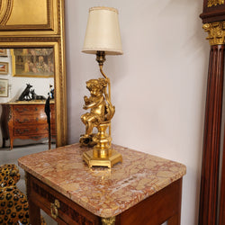 Gorgeous French Antique Gilt Bronze Cupid Lamp | Antique & Vintage | Moonee Ponds Antiques | Australia Wide Delivery