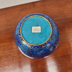 Lovely Blue Toned Cloisonné Covered Ginger Jar | Antique & Vintage | Moonee Ponds Antiques | Australia Wide Delivery