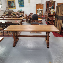 Fabulous French Oak Pedestal Refectory Table | Antique & Vintage | Moonee Ponds Antiques | Australia Wide Delivery