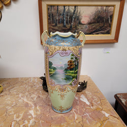Beautiful Hand Painted Japanese Vase | Antique & Vintage | Moonee Ponds Antiques | Australia Wide Delivery