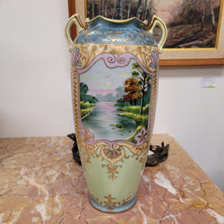 Beautiful Hand Painted Japanese Vase | Antique & Vintage | Moonee Ponds Antiques | Australia Wide Delivery