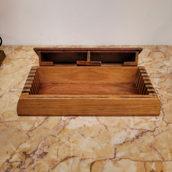 Inlaid Blackwood & Mahogany Card & Counter Holder | Antique & Vintage | Moonee Ponds Antiques | Australia Wide Delivery