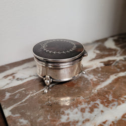Charming Edwardian Silver & Tortoise Shell Trinket Box Circa 1910 | Antique & Vintage | Moonee Ponds Antiques | Australia Wide Delivery