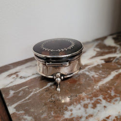Charming Edwardian Silver & Tortoise Shell Trinket Box Circa 1910 | Antique & Vintage | Moonee Ponds Antiques | Australia Wide Delivery