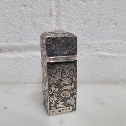 Stunning Sampson Moderna Co Silver Scent Bottle Superbly Engraved Case Circa 1880 | Antique & Vintage | Moonee Ponds Antiques | Australia Wide Delivery