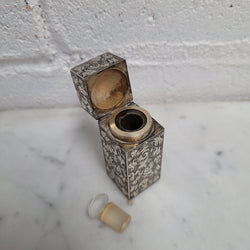 Stunning Sampson Moderna Co Silver Scent Bottle Superbly Engraved Case Circa 1880 | Antique & Vintage | Moonee Ponds Antiques | Australia Wide Delivery