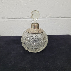 Superb Edwardian Birmingham Silver & Cut Crystal Glass Perfume Bottle | Antique & Vintage | Moonee Ponds Antiques | Australia Wide Delivery
