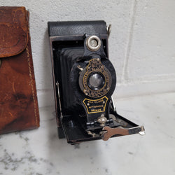 Kodak No 2 Folding Autographic Camera With Leather Case | Antique & Vintage | Moonee Ponds Antiques | Australia Wide Delivery