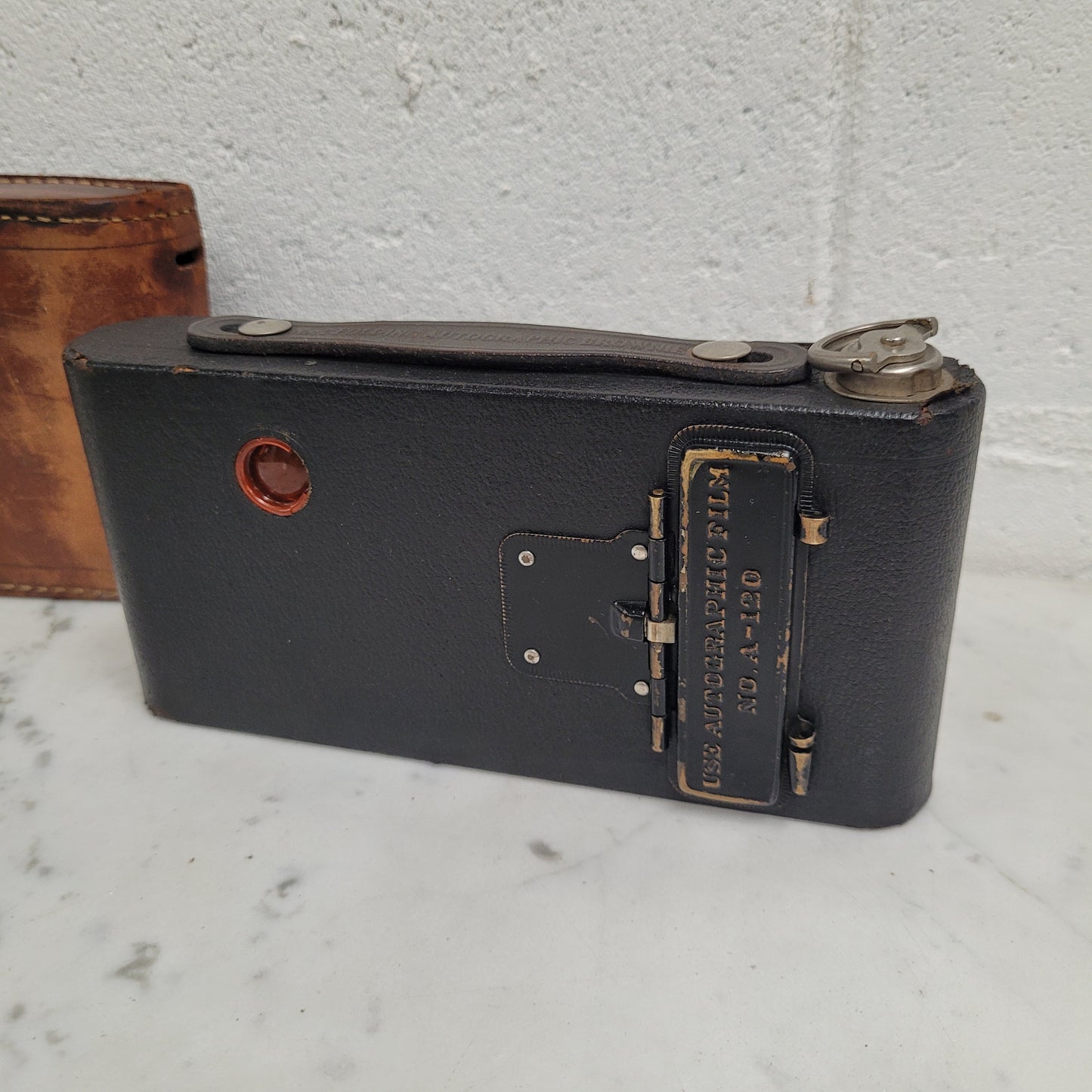 Kodak No 2 Folding Autographic Camera With Leather Case