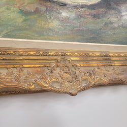 Stunning Oil on Canvas Floral in Decorative Frame | Antique & Vintage | Moonee Ponds Antiques | Australia Wide Delivery