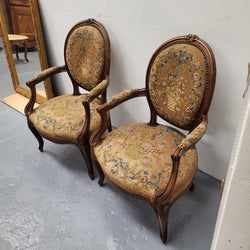 French Pair of Upholstered Armchairs | Antique & Vintage | Moonee Ponds Antiques | Australia Wide Delivery