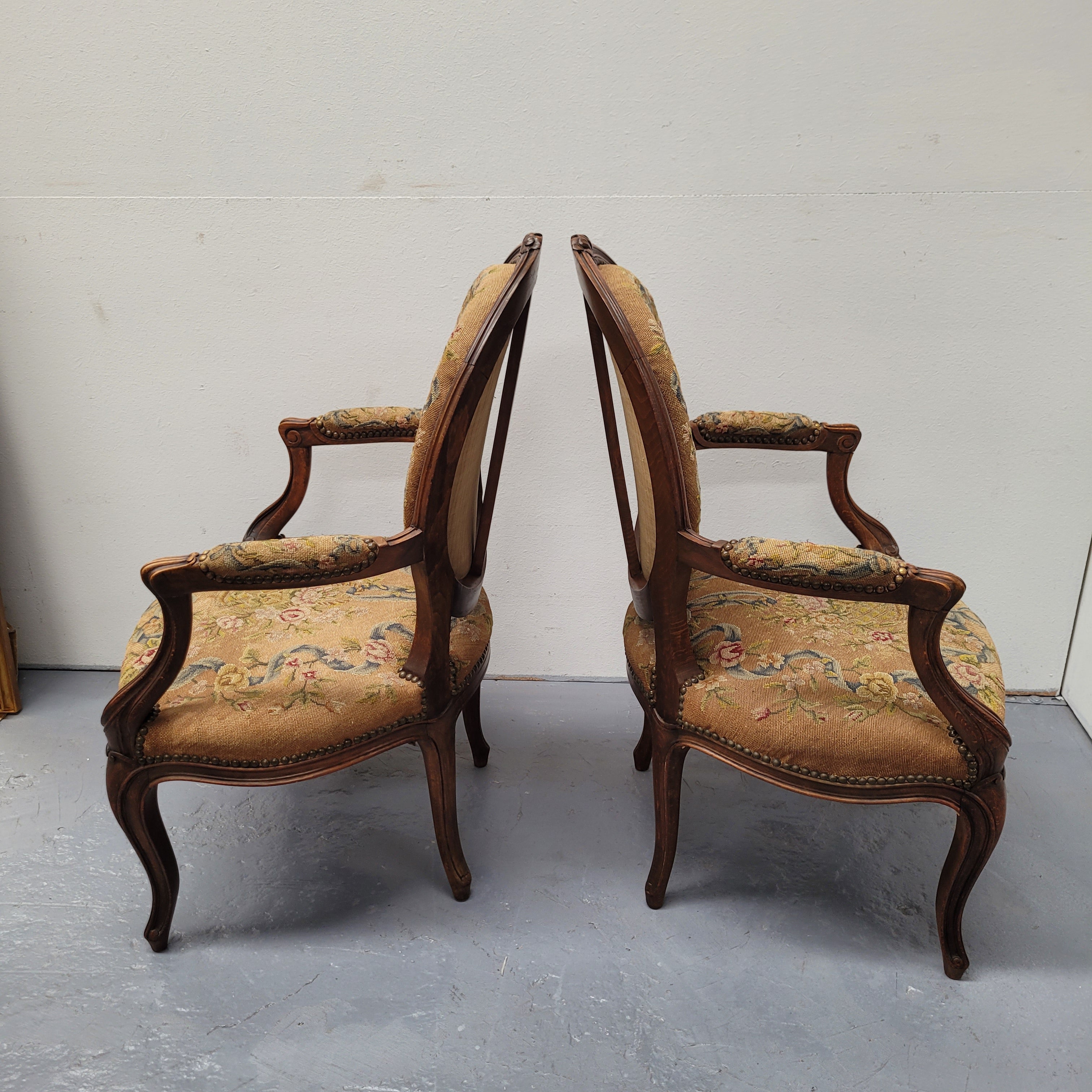 French Pair of Upholstered Armchairs | Antique & Vintage | Moonee Ponds Antiques | Australia Wide Delivery
