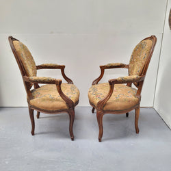 French Pair of Upholstered Armchairs | Antique & Vintage | Moonee Ponds Antiques | Australia Wide Delivery