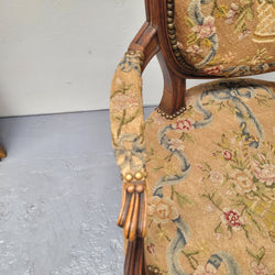 French Pair of Upholstered Armchairs | Antique & Vintage | Moonee Ponds Antiques | Australia Wide Delivery