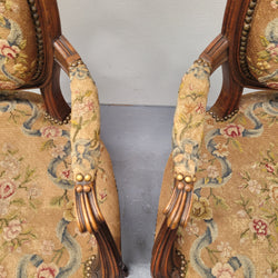 French Pair of Upholstered Armchairs | Antique & Vintage | Moonee Ponds Antiques | Australia Wide Delivery