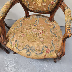 French Pair of Upholstered Armchairs | Antique & Vintage | Moonee Ponds Antiques | Australia Wide Delivery