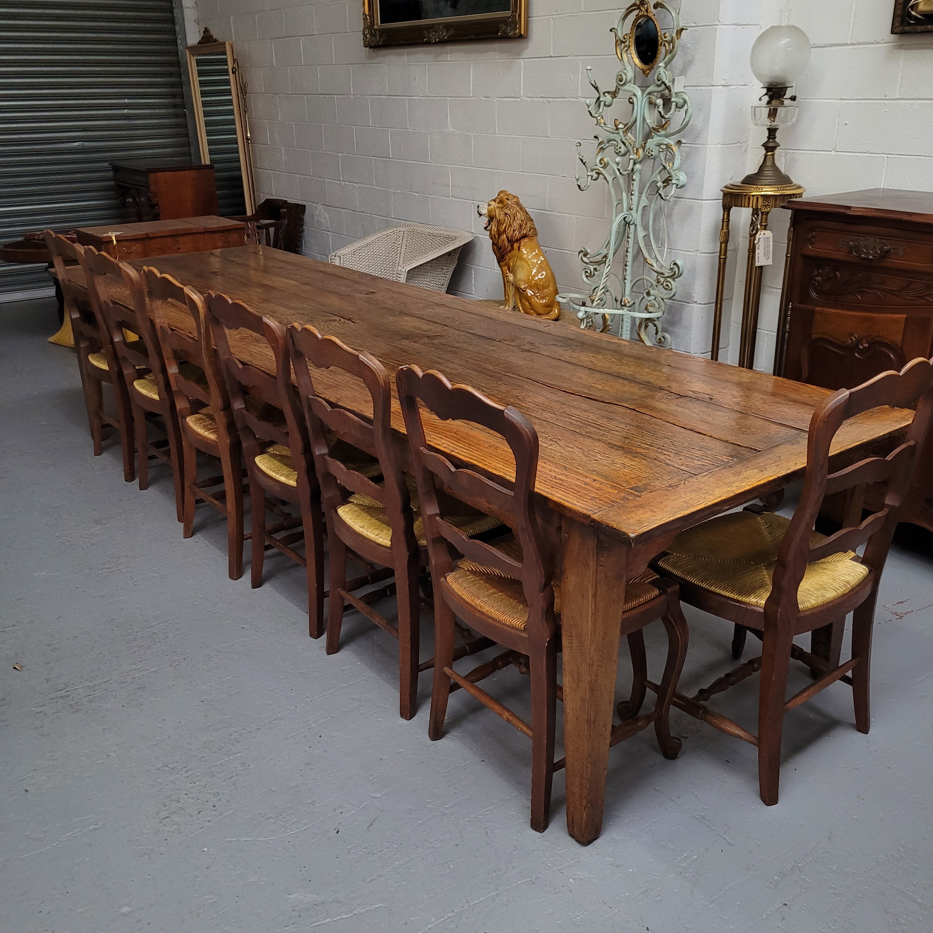 3.3 Meter Vintage Reclaimed Antique Spruce Pine Timber Farmhouse Dining Table | Antique & Vintage | Moonee Ponds Antiques | Australia Wide Delivery