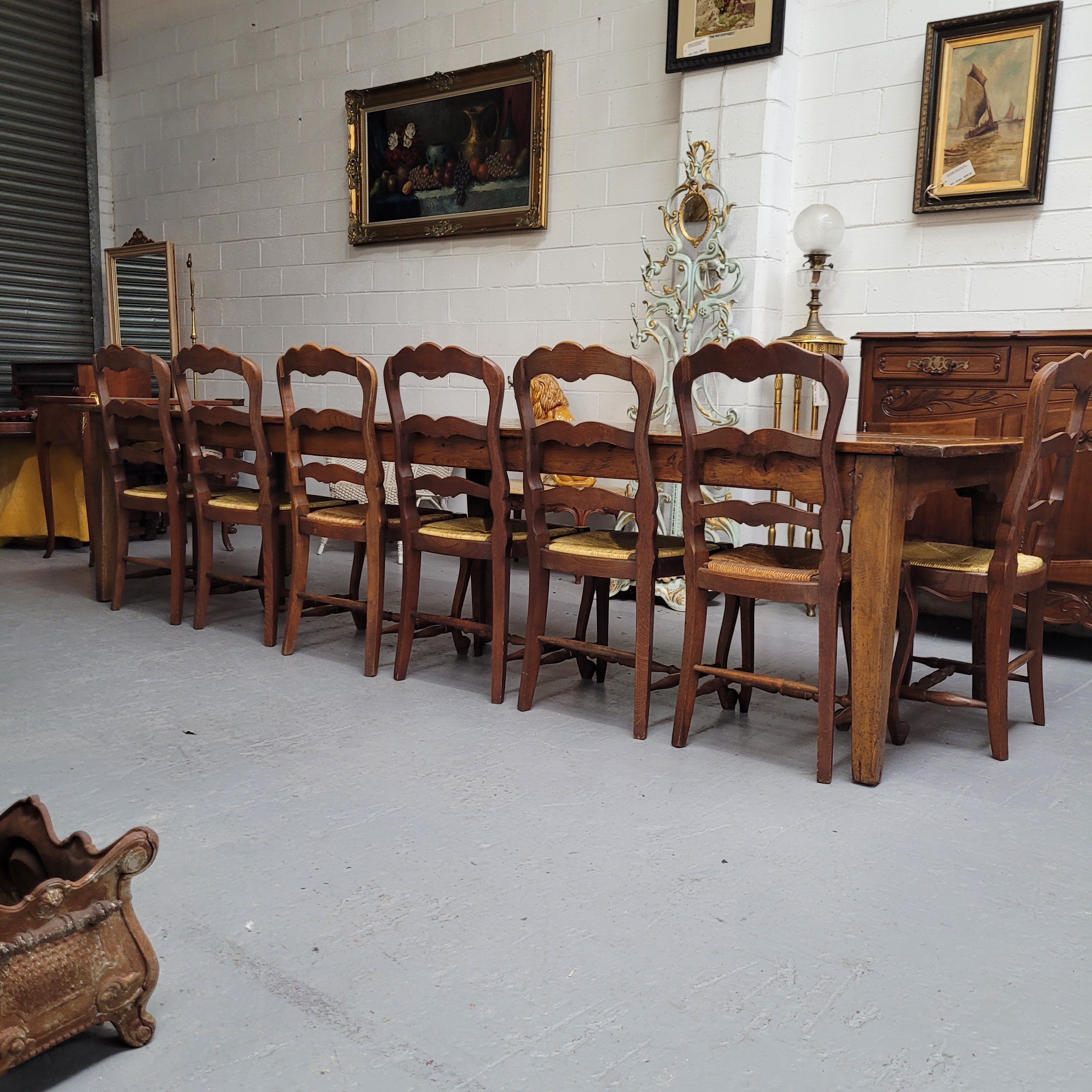 3.3 Meter Vintage Reclaimed Antique Spruce Pine Timber Farmhouse Dining Table | Antique & Vintage | Moonee Ponds Antiques | Australia Wide Delivery