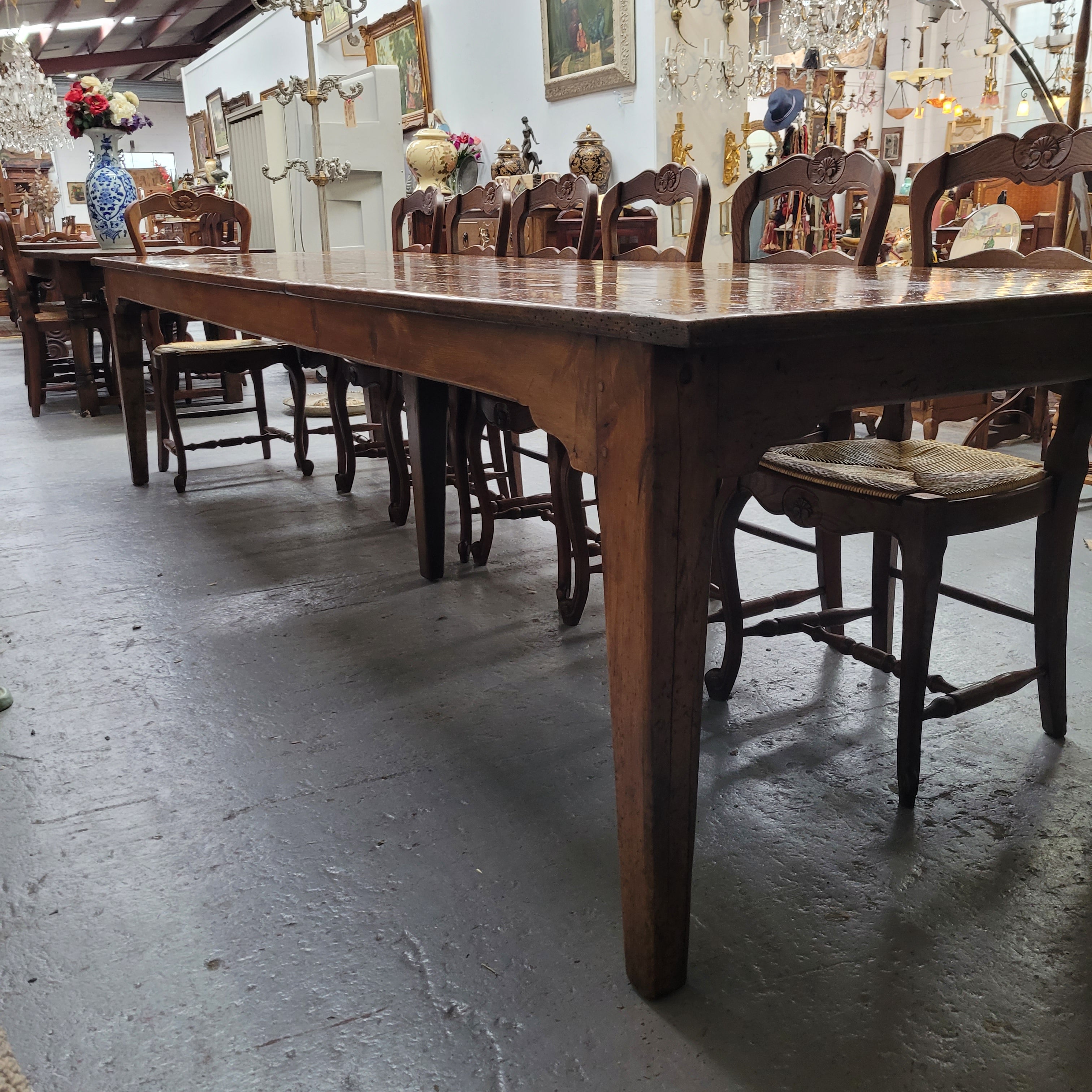 3.3 Meter Vintage Reclaimed Antique Spruce Pine Timber Farmhouse Dining Table | Antique & Vintage | Moonee Ponds Antiques | Australia Wide Delivery
