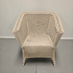 Attractive Vintage Painted Lloyd Loom Style Chair | Antique & Vintage | Moonee Ponds Antiques | Australia Wide Delivery