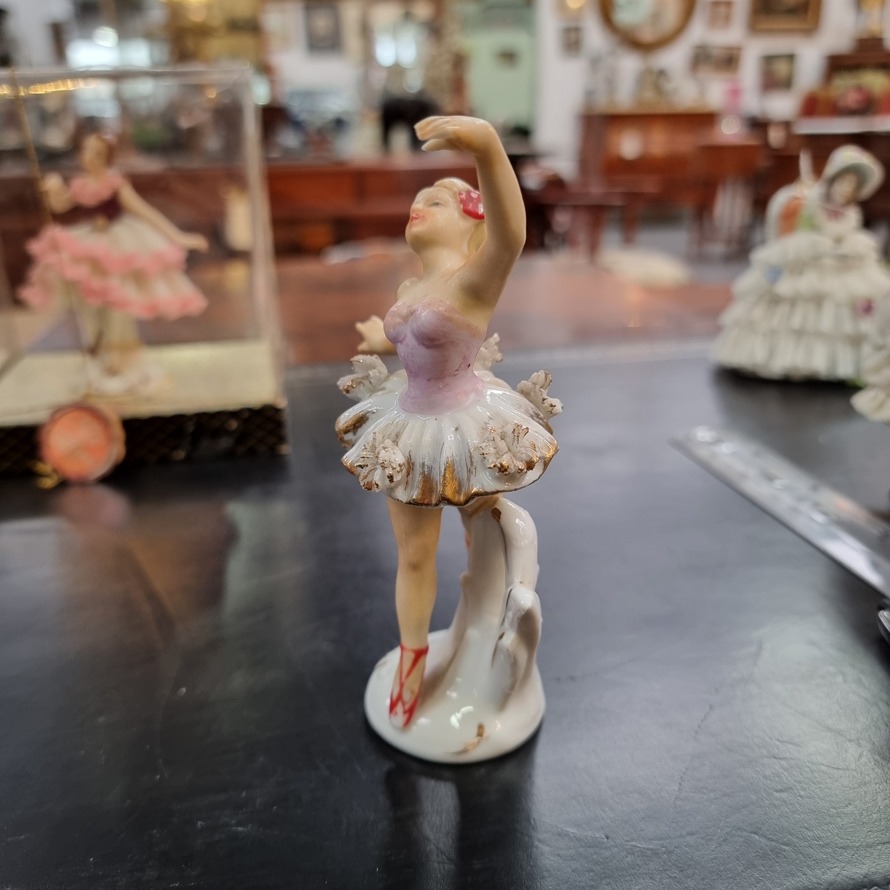 Dresden Style Figurine of a Ballerina | Antique & Vintage | Moonee Ponds Antiques | Australia Wide