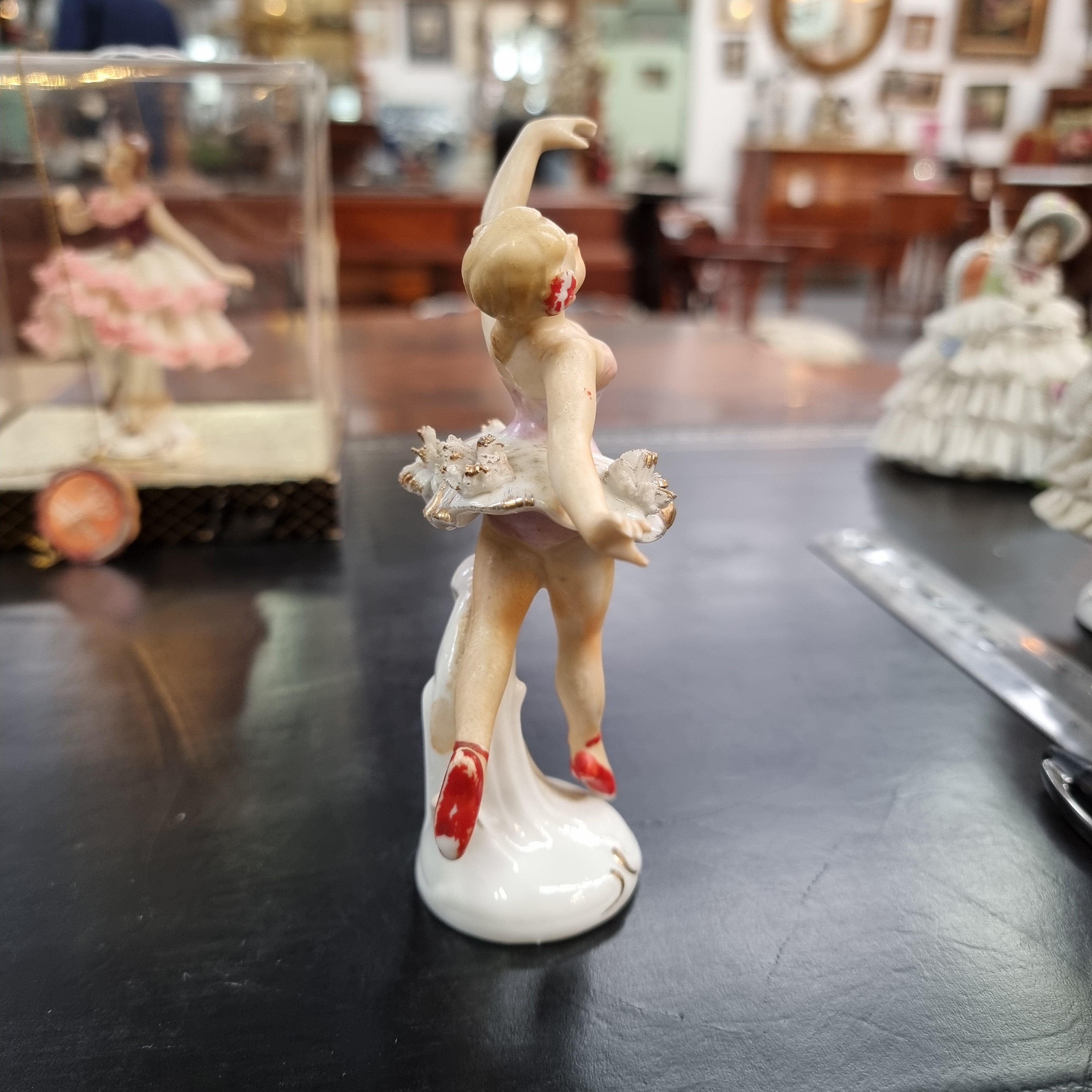 Dresden Style Figurine of a Ballerina | Antique & Vintage | Moonee Ponds Antiques | Australia Wide