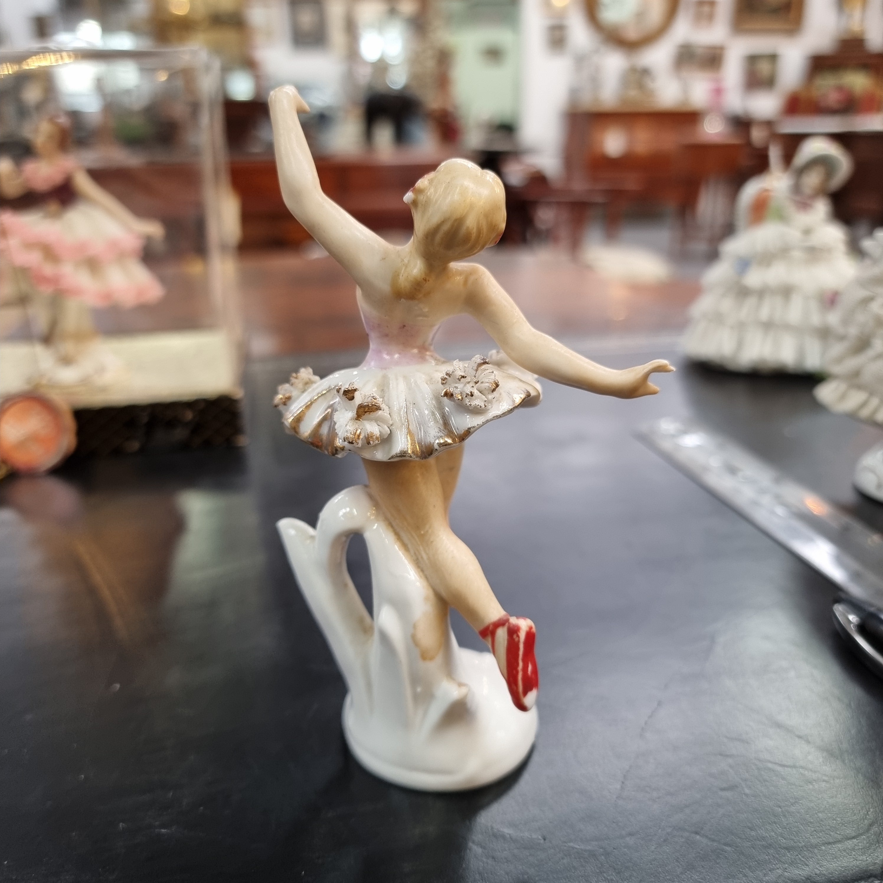 Dresden Style Figurine of a Ballerina | Antique & Vintage | Moonee Ponds Antiques | Australia Wide