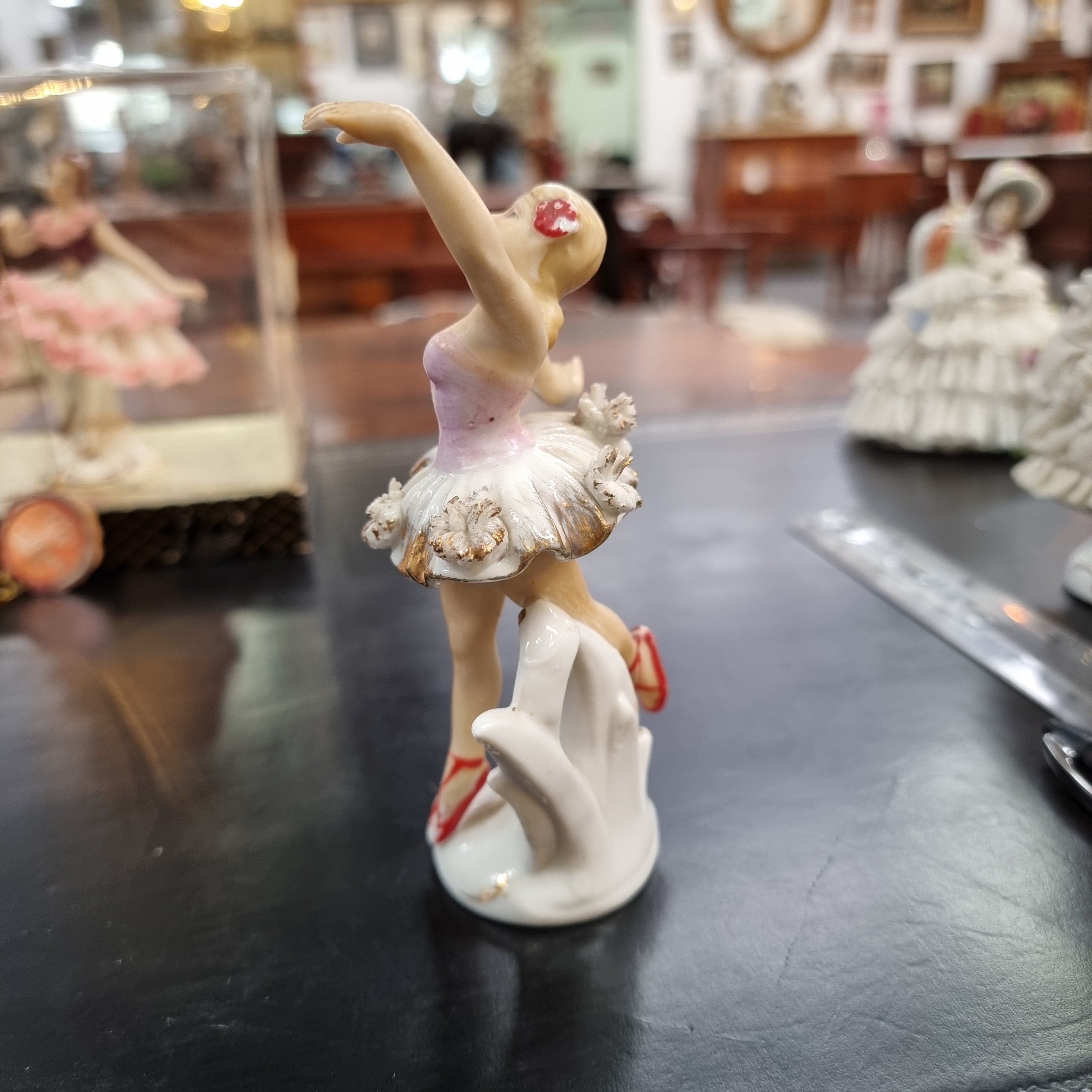 Dresden Style Figurine of a Ballerina | Antique & Vintage | Moonee Ponds Antiques | Australia Wide