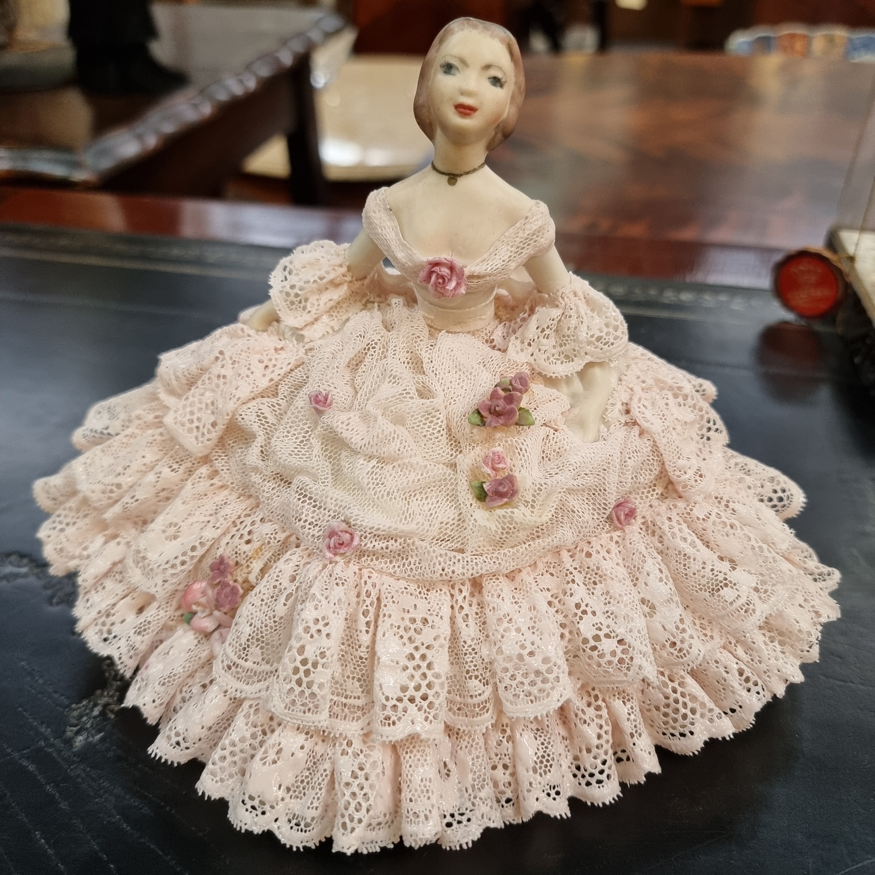 Large Dresden Figurine of a Lady | Antique & Vintage | Moonee Ponds Antiques | Australia Wide Delivery