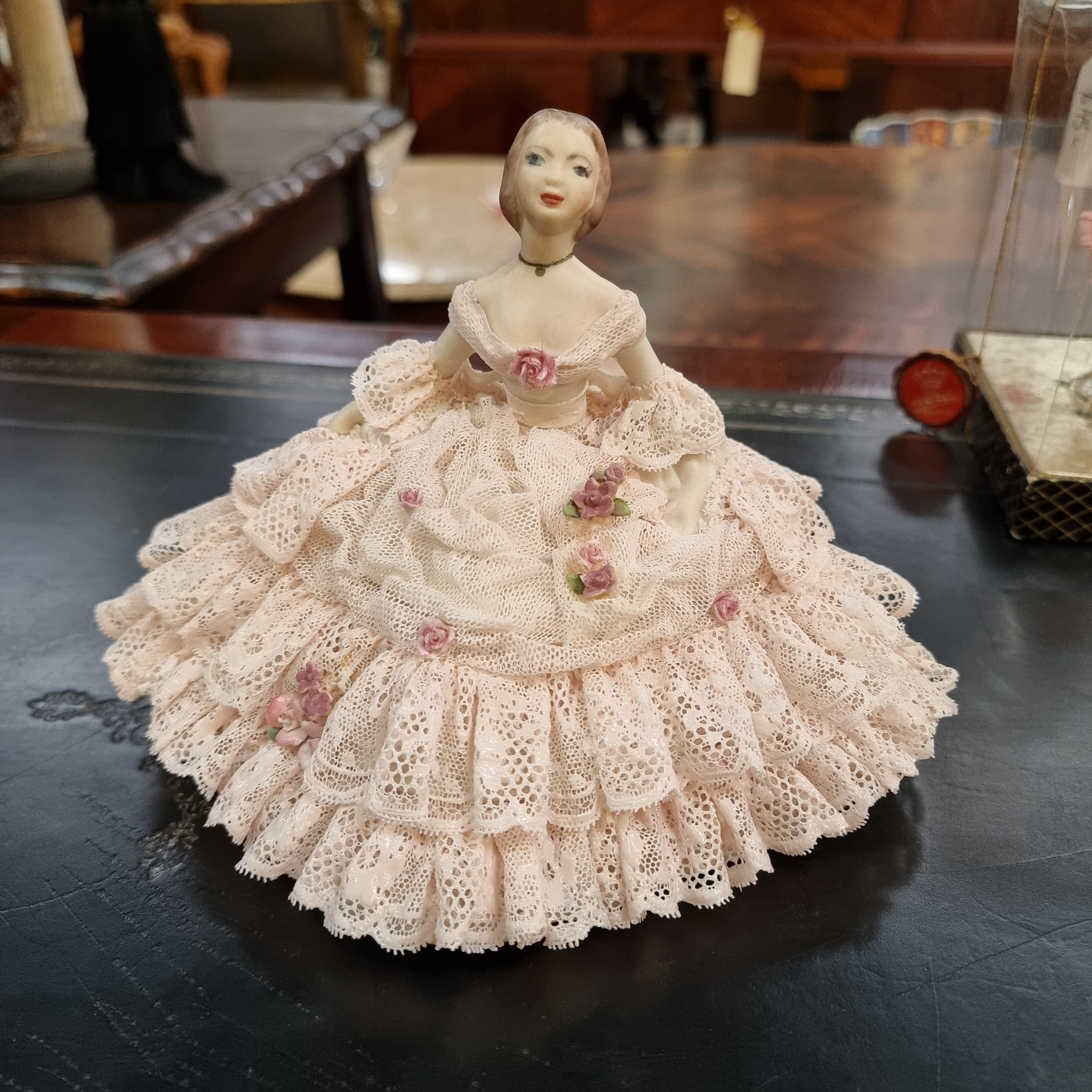 Large Dresden Figurine of a Lady | Antique & Vintage | Moonee Ponds Antiques | Australia Wide Delivery